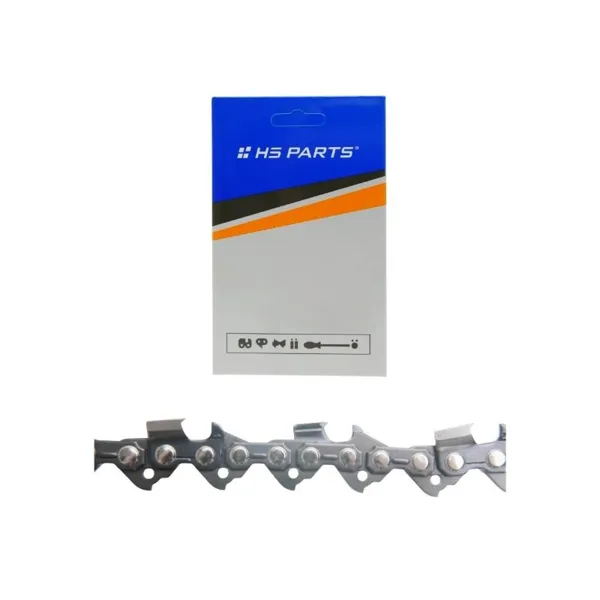 HS PARTS Sägekette 3/8" .050" (1,3 mm) 72 Glieder Vierkantzahn für Husqvarna 246 254 262 345 357 455 460 555 560 Jonsered 2054 CS2260 Dolmar 111 112 115 PS540 Solo 613 614 650 Oleomac 162 956 962