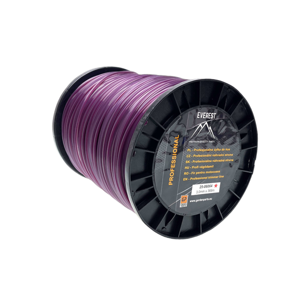 HS Parts Trimmerfaden für Freischneider Sternform 3 mm x 369 m