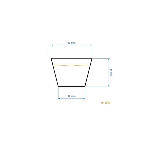 Keilriemen 1056 mm x 1116 mm x 16,6 mm für MTD Cub Cadet Stens Gartentraktoren (OEM 754-0281 954-0281)