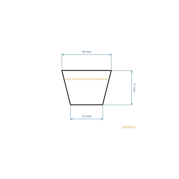 Keilriemen 1159 mm x 1219 mm x 16,0 mm für Gartentraktoren MTD MasterCut Brill Yardman Gutbrod Fleurelle Raiffeisen (OEM 754-0370 954-0370)
