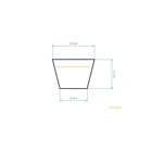 Keilriemen 1225 mm x 1293 mm für MTD Gartentraktoren (OEM 754-0444 954-0444)