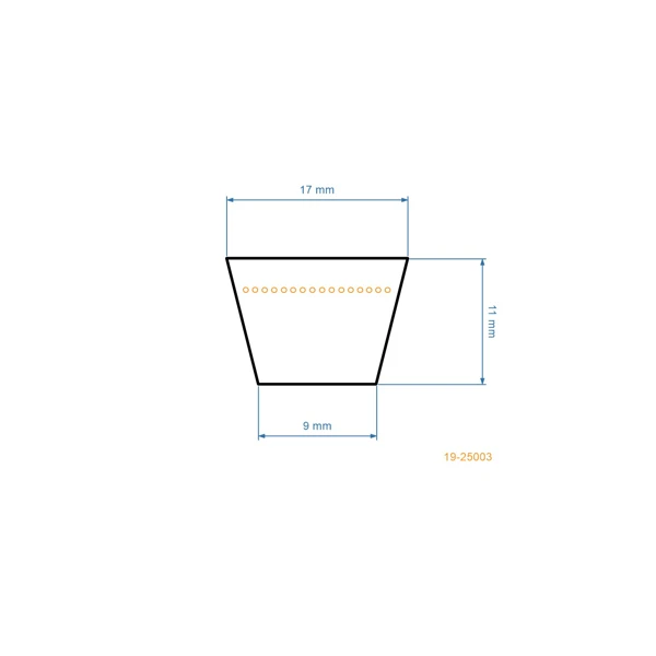 Keilriemen 1616 mm x 1676 mm x 15,7 mm für Gartentraktoren MTD Gutbrod Yardman Castorama CMI Turbo Silent Bauhaus (OEM 754-0363 954-0363)