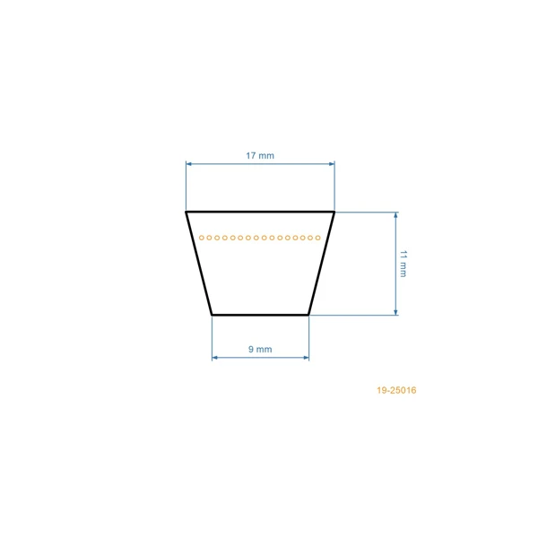 Keilriemen 1670 mm x 1730 mm x 16,0 mm für Gartentraktoren MTD MasterCut Brill Yardman Gutbrod Fleurelle Raiffeisen Iseki (OEM 754-0626 954-0626)