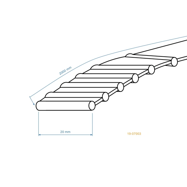 Keilriemen 2000 mm x 20 mm x 250 Zähne für Stiga Agrostroj Gartentraktoren (OEM 9585-0096-01 1721117SM 1721117 200DS8M2000 040769 40769)