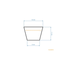 Keilriemen 2353 mm x 2413 mm x 15,4 mm für Gartentraktoren MTD Gutbrod Yard Man Bolens Fleurelle Raiffeisen (OEM 754-0632 954-0632)