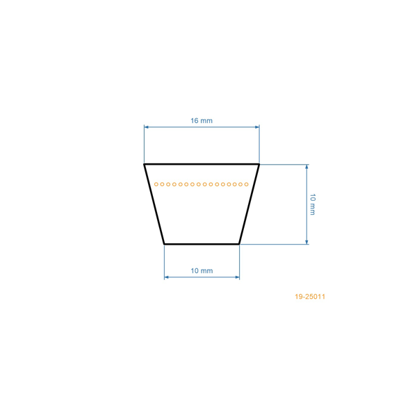 Keilriemen 2353 mm x 2413 mm x 15,6 mm für Gartentraktoren MTD Gutbrod Massey Ferguson Bolens Oleo-Mac Cub Cadet (OEM 754-04075A 754-04075 954-04075)
