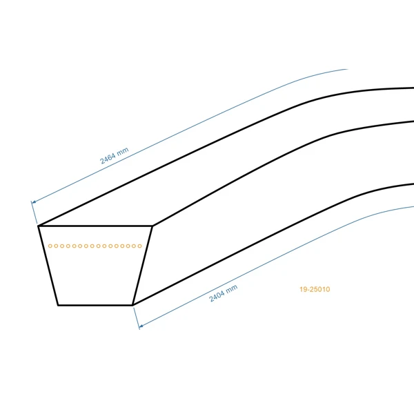 Keilriemen 2404 mm x 2464 mm x 15,7 mm für MTD Cub Cadet Gutbrod Gartentraktoren (OEM 754-0479A 954-0479A 754-0479 954-047)