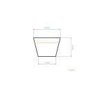 Keilriemen 2607 mm x 2667 mm x 16,0 mm für MTD Gutbrod Bolens Yardman Gartentraktoren (OEM 754-04069A 954-04069A 754-04069)