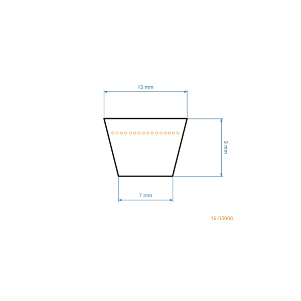 Keilriemen 2769 mm x 2819 mm x 13 mm für Husqvarna Partner Jonsered Poulan McCulloch Craftsman Gartentraktoren (OEM 532405075 583294701 165631)