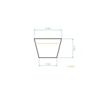 Keilriemen 2887 mm x 2950 mm x 13 mm für AL-KO Alko T13-102HD T15-102HD T17-102HD T20-1032HDE Dolmar Gartentraktoren (OEM 514882)