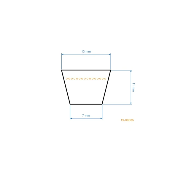 Keilriemen 2887 mm x 2950 mm x 13 mm für AL-KO Alko T13-102HD T15-102HD T17-102HD T20-1032HDE Dolmar Gartentraktoren (OEM 514882)