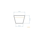 Keilriemen 712 mm x 763 mm x 10 mm für AL-KO Alko CLASSIC 46 47 Rasenmäher (OEM 531504 G401150)