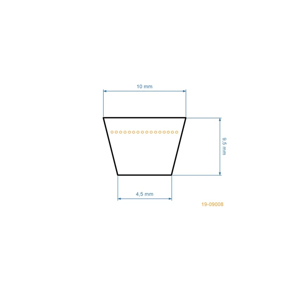 Keilriemen 712 mm x 763 mm x 10 mm für AL-KO Alko CLASSIC 46 47 Rasenmäher (OEM 531504 G401150)