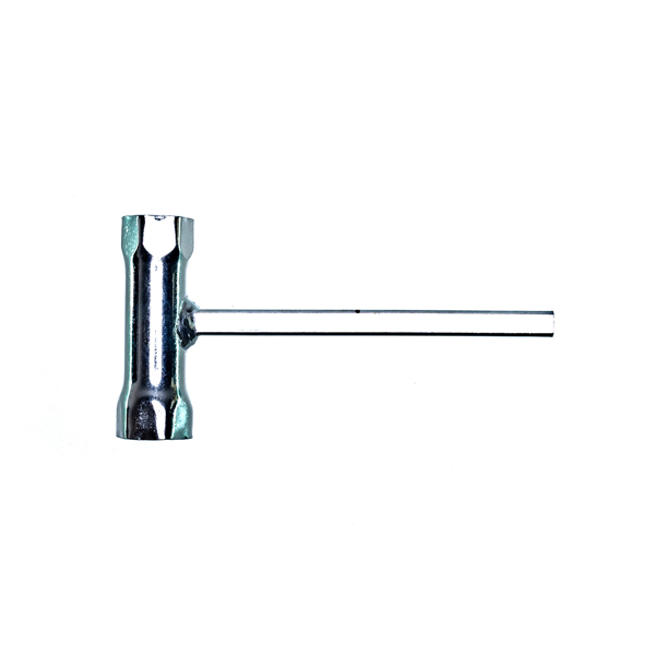 Kombischlüssel für Zündkerzen von Motormähern 22 mm x 19 mm x 125 mm