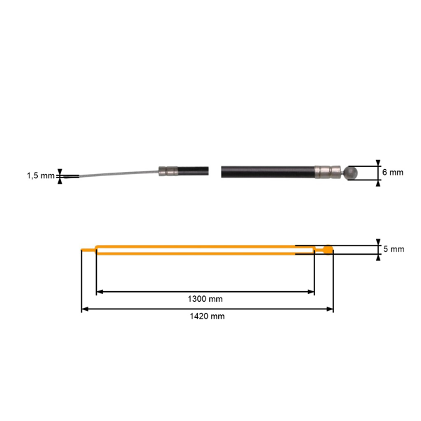Komplette Universal kabel größe 1300 mm x 1420 mm