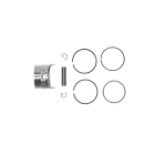 Kompletter Kolben für Honda GX120 Motoren 60,25 mm 1. Ausschliff +0,25 mm (OEM 13102-ZH7-010)