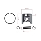 Kompletter Kolben für Husqvarna 340 Jonsered 2141 CS2141 Kettensäge 40 mm (OEM 503870171)