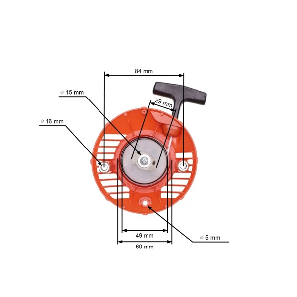Kompletter Starter für Freischneider Husqvarna 124 L 125 L 125LD 125 E 128L 128LD (OEM 579063101)