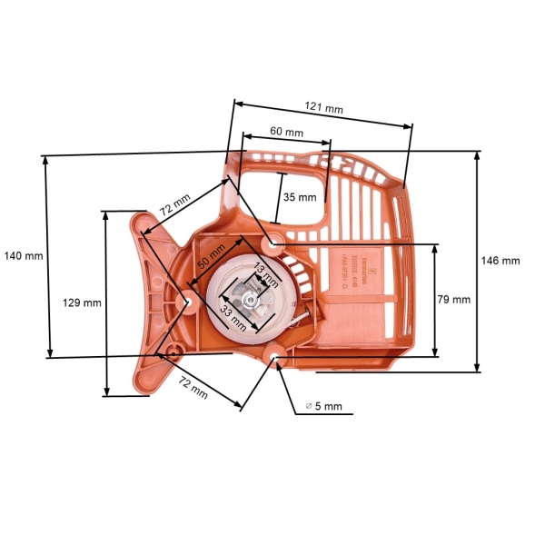 Kompletter Starter für Freischneider Stihl FC55 FS38 FS45 FS45L FS46 FS55 FS55R FS55T HL45 KM55 KM55R (OEM 41401904009)