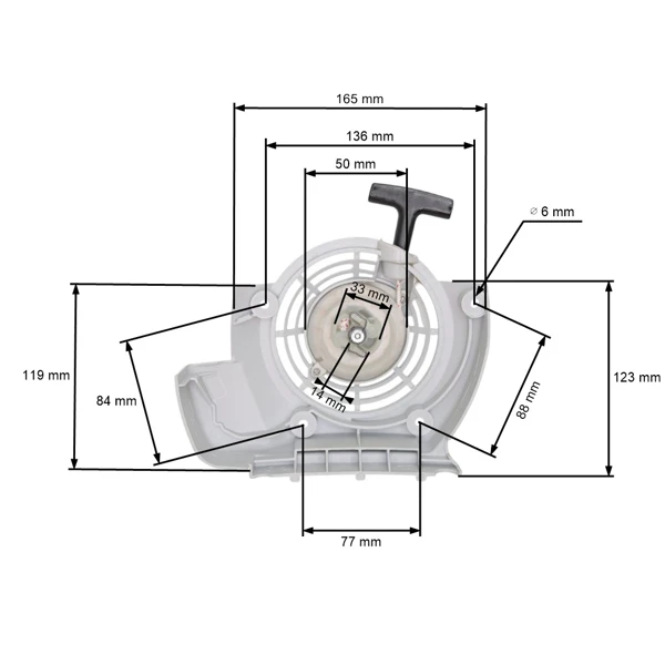Kompletter Starter für Freischneider und Erdbohrer Stihl FS120 BT120C FS200 FS250 HT250 FS300 FS350 FR480 (OEM 41340802101)