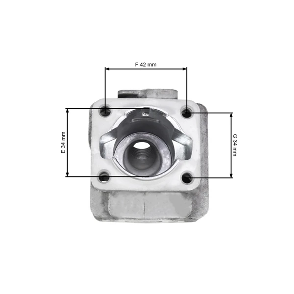 Kompletter Zylinder mit Kolben 34 mm für chinesische Freischneider und Freischneider aus dem Hobbymarkt mit 26 ccm Hubraum