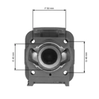 Kompletter Zylinder mit Kolben 40 mm für chinesische Motorsensen und Motorsensen aus dem Hobbymarkt mit einem Hubraum von 43 ccm