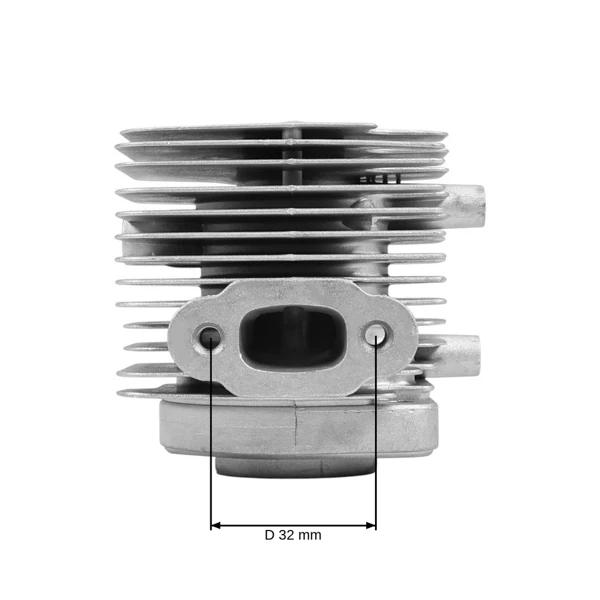 Kompletter Zylinder mit Kolben für Freischneider Husqvarna 226R 226RJ 325 S25 226PD3 226PTC6 34 mm (OEM 525957001 521771701)