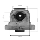 Kompletter Zylinder mit Kolben für Freischneider OLEO-MAC Oleomac 720 722 726 Sparta 25 Sparta 26 Efco 8200 8220 8260 Stark 25 Stark 26 34 mm (OEM 4161570R)
