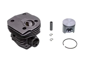 Kompletter Zylinder mit Kolben für Kettensägen Husqvarna 340 340 E 345 351 Jonsered 2145 2150 CS2145 CS2150 Nikasil 44 mm (OEM 503869971 537253002)