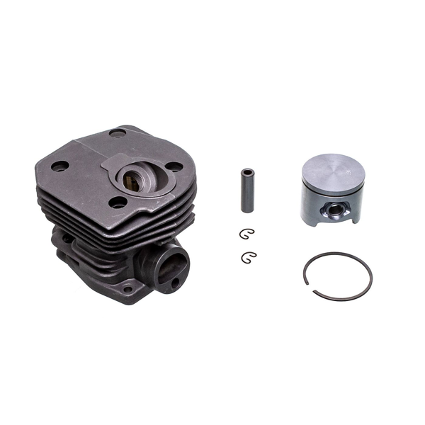 Kompletter Zylinder mit Kolben für Kettensägen Husqvarna 340 340 E 345 351 Jonsered 2145 2150 CS2145 CS2150 Nikasil 44 mm (OEM 503869971 537253002)