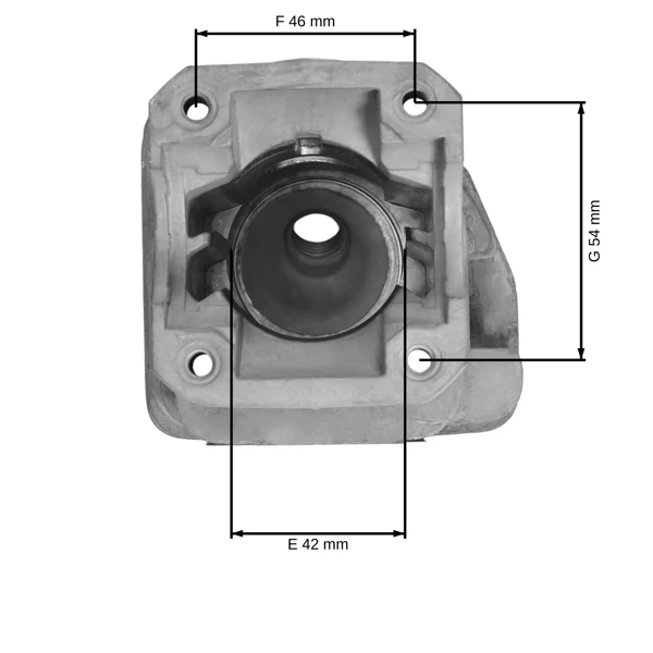 Kompletter Zylinder mit Kolben für Kettensägen Husqvarna 340 345 Jonsered 2141 2145 CS2141 CS2145 42 mm (OEM 503870276)