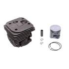 Kompletter Zylinder mit Kolben für Kettensägen Husqvarna 365 X TORQ 372X-TORQ Jonsered CS2166 CS2172 Nikasil 50 mm (OEM 575255702 575774102)