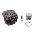 Kompletter Zylinder mit Kolben für Kettensägen Husqvarna 365 X TORQ 372X-TORQ Jonsered CS2166 CS2172 Nikasil 50 mm (OEM 575255702 575774102)