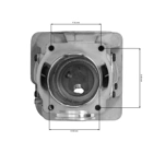 Kompletter Zylinder mit Kolben für Kettensägen Husqvarna 365 X-Torq Jonsered CS2166 50 mm (OEM 575774102)