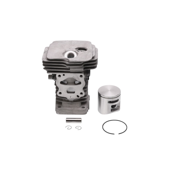 Kompletter Zylinder mit Kolben für Kettensägen Husqvarna 445 445E 450 450E 450 Rancher Jonsered CS2245 CS2250 S 44 mm (OEM 544119802)
