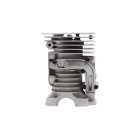 Kompletter Zylinder mit Kolben für Kettensägen Husqvarna 445 445E 450 450E 450 Rancher Jonsered CS2245 CS2250 S 44 mm (OEM 544119802)