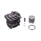 Kompletter Zylinder mit Kolben für Kettensägen Husqvarna 570 575 XP Nikasil 51 mm (OEM 537254102)