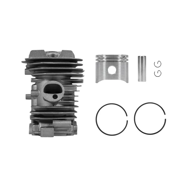 Kompletter Zylinder mit Kolben für Kettensägen OLEO-MAC Oleomac 941 GS410 Efco 141SP 141 SP 40 mm (OEM 50172021)