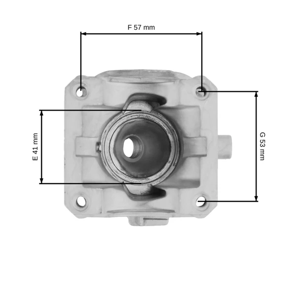 Kompletter Zylinder mit Kolben für Kettensägen Partner 350 351 370 390 420 Poulan 2250 2350 2450 Jonsered 2035 McCulloch Mac Cat 440 41,1 mm (OEM 530069606)