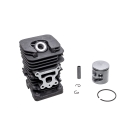 Kompletter Zylinder mit Kolben für Kettensägen Partner 742 842 840 Jonsered CS2138S McCulloch CS42S Mac 738 740 742 842 Poulan P4018AV S1970 41mm (OEM 530071885)