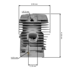 Kompletter Zylinder mit Kolben für Kettensägen Stihl 029 MS290 46 mm (OEM 11270201210)