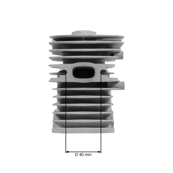 Kompletter Zylinder mit Kolben für Kettensägen und Freischneider Husqvarna 40 45 49 240R 245R Jonsered GR41 GR44 GR50 RS44 2041 2045 2050 40 mm (OEM 506010607)