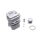 Kompletter Zylinder mit Kolben für Kettensägen und Freischneider Husqvarna 40 45 49 240R 245R Jonsered GR41 GR44 GR50 RS44 2041 2045 2050 42 mm (OEM 503440802)
