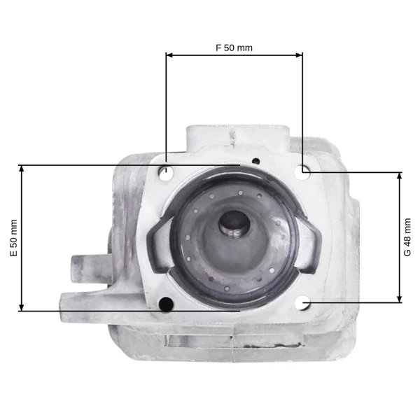 Kompletter Zylinder mit Kolben für Trennschneider Husqvarna Partner K650 K700 50 mm (OEM 506099212)