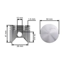 Kompletter Zylinder mit Kolben für Trennschneider Husqvarna Partner K650 K700 50 mm (OEM 506099212)