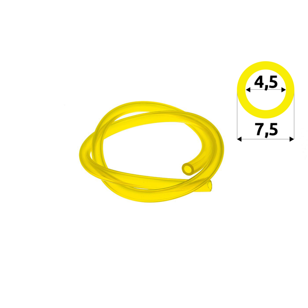 Kraftstoffschlauch 4,5 mm x 7,5 mm x 1,0 m