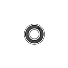 Kugellager 17 mm x 40 mm x 12 mm FAG 6203-2HRS für Kettensägen Freischneider und andere Gartengeräte