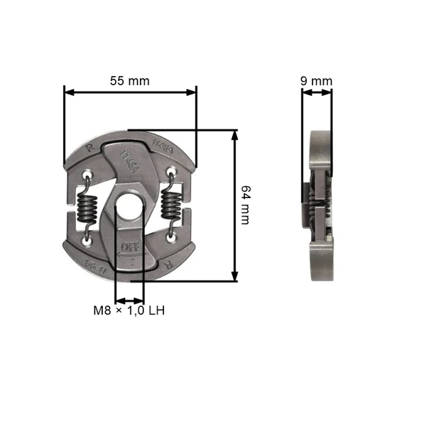 Kupplung für Motorsägen Stihl MS162 MS172 MS182 MS212 (OEM 11481602000)