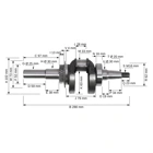 Kurbelwelle für Honda GX240 GX270 Zongshen 177F Motoren (OEM 13310ZH9000 13310ZH9010)