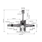 Kurbelwelle für Kettensägen Stihl 024 026 MS240 MS260 (OEM 11210300405)